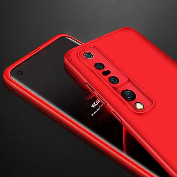 360° Ochranný kryt Xiaomi Mi 10 Pro červený