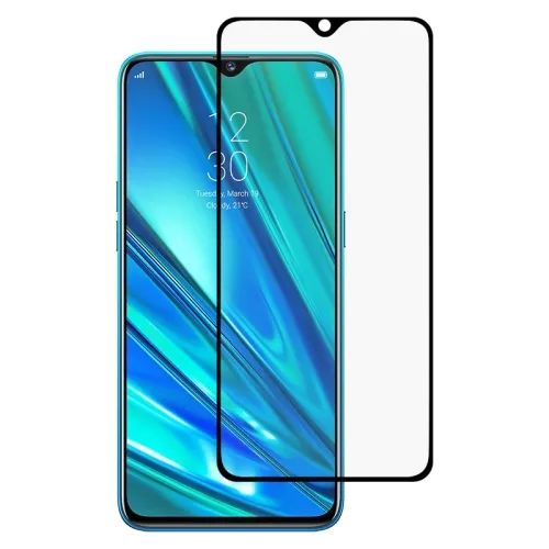 3D Tvrdené sklo Realme 5 Pro čierne