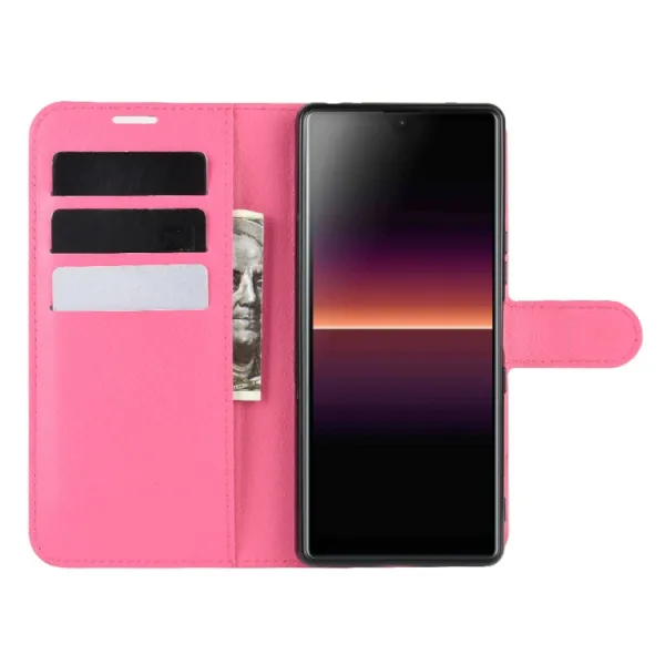 LITCHI Peňaženkový kryt Sony Xperia L4 ružový