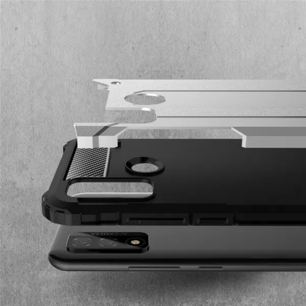 TOUGH Ochranný kryt Huawei P Smart 2020 strieborný