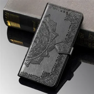 ART Peňaženkový kryt Meizu Note 9 ORNAMENT čierny
