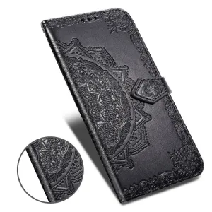 ART Peňaženkový kryt Meizu Note 9 ORNAMENT čierny