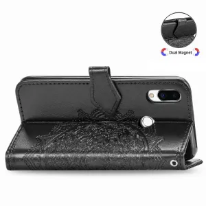 ART Peňaženkový kryt Meizu Note 9 ORNAMENT čierny