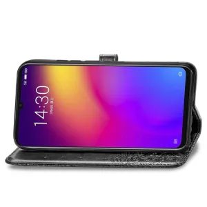 ART Peňaženkový kryt Meizu Note 9 ORNAMENT čierny