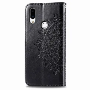 ART Peňaženkový kryt Meizu Note 9 ORNAMENT čierny