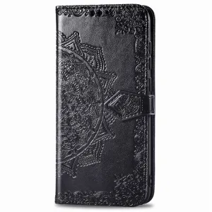 ART Peňaženkový kryt Meizu Note 9 ORNAMENT čierny