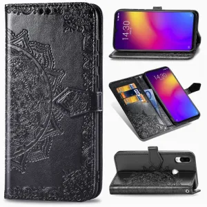 ART Peňaženkový kryt Meizu Note 9 ORNAMENT čierny