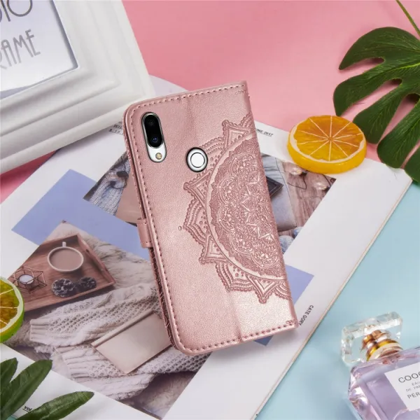 ART Peňaženkový kryt Meizu Note 9 ORNAMENT ružový
