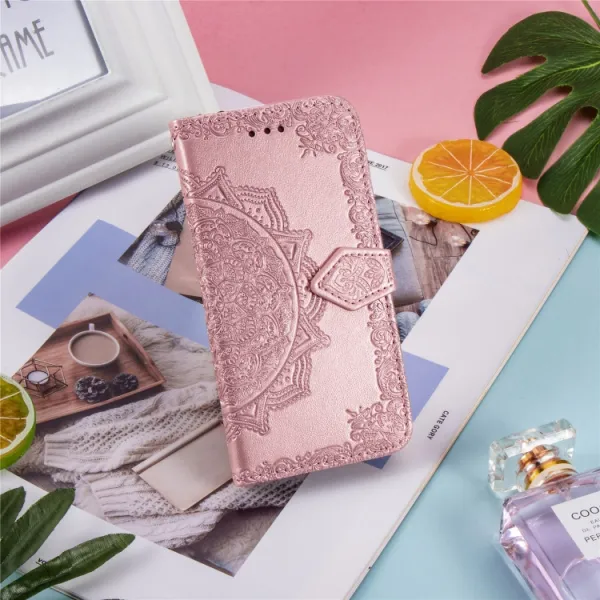 ART Peňaženkový kryt Meizu Note 9 ORNAMENT ružový