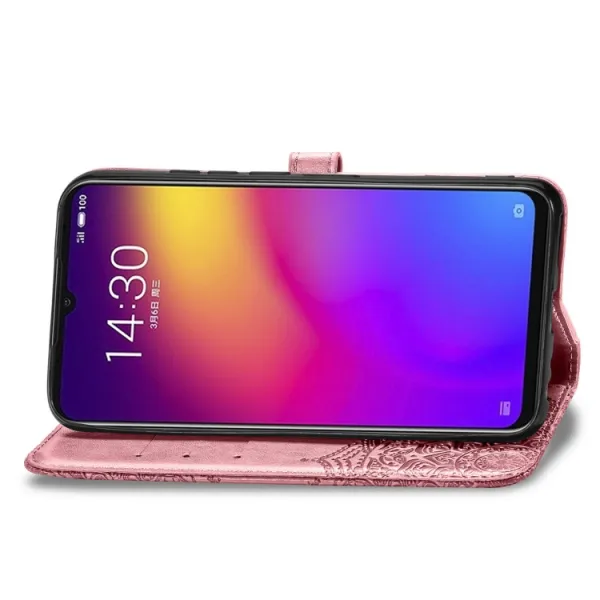 ART Peňaženkový kryt Meizu Note 9 ORNAMENT ružový