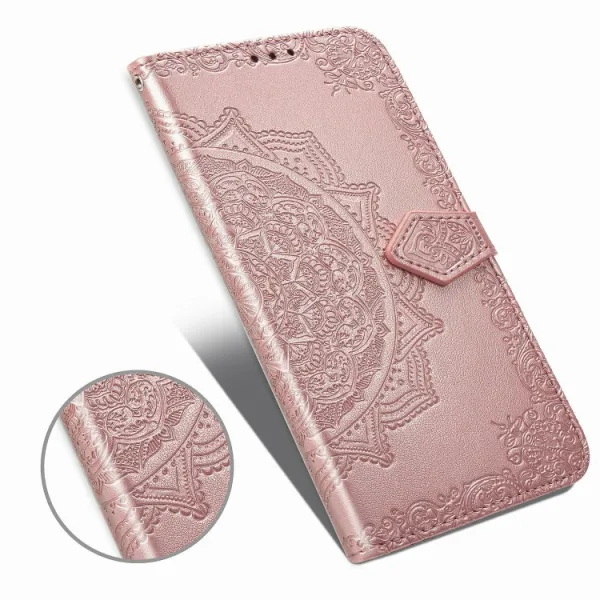 ART Peňaženkový kryt Meizu Note 9 ORNAMENT ružový