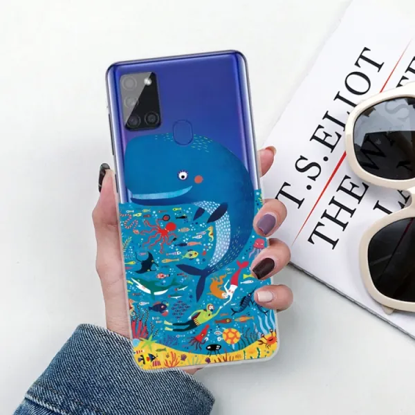 ART Silikónový kryt Samsung Galaxy A21s WHALE