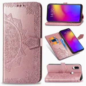 ART Peňaženkový kryt Meizu Note 9 ORNAMENT ružový