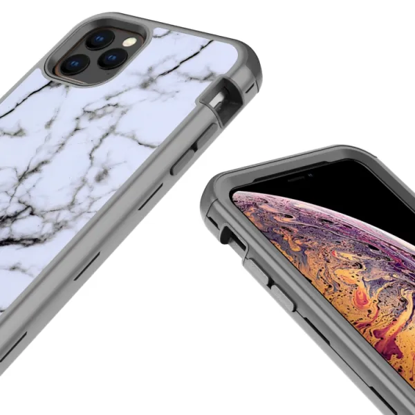 DUAL ART odolný kryt kryt Apple iPhone 11 Pro Max GRAY MARBLE