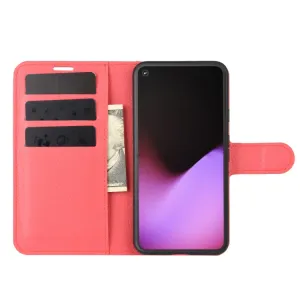 LITCHI Peňaženkový kryt Google Pixel 4a 5G červený