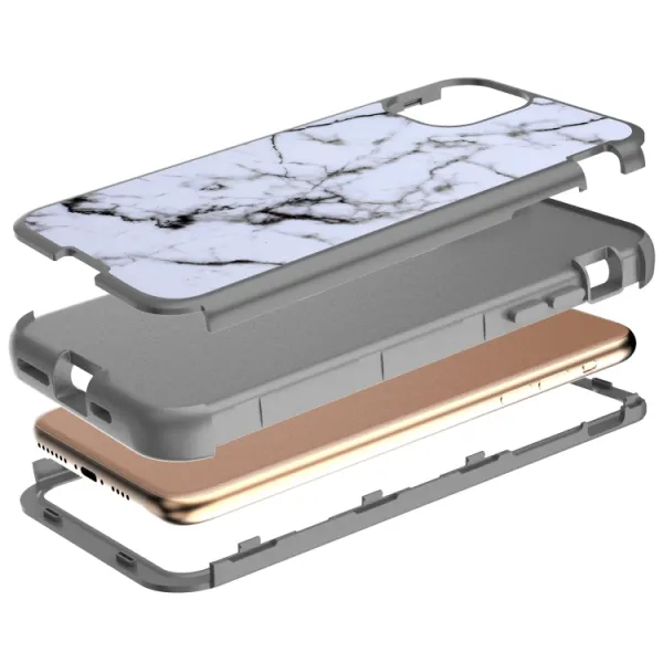 DUAL ART odolný kryt kryt Apple iPhone 11 Pro Max GRAY MARBLE