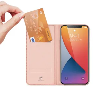 DUX Peňaženkový kryt Apple iPhone 12 Pro Max ružový
