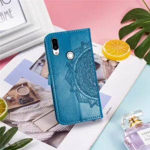 ART Peňaženkový kryt Meizu Note 9 ORNAMENT modrý