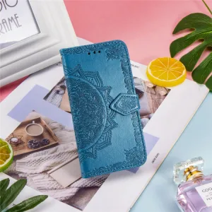 ART Peňaženkový kryt Meizu Note 9 ORNAMENT modrý