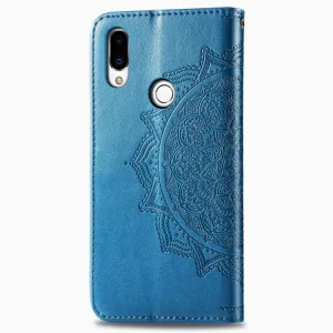 ART Peňaženkový kryt Meizu Note 9 ORNAMENT modrý
