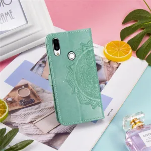 ART Peňaženkový kryt Meizu Note 9 ORNAMENT zelený