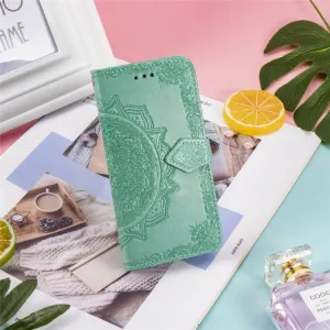 ART Peňaženkový kryt Meizu Note 9 ORNAMENT zelený