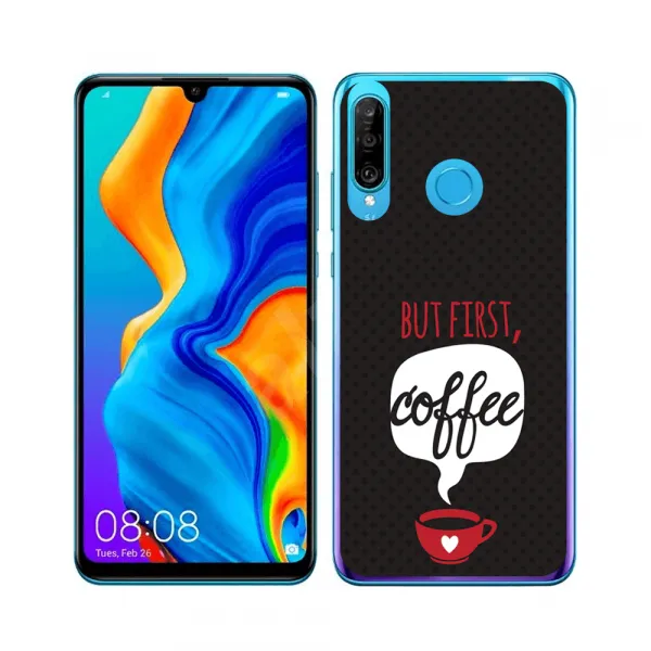 PROTEMIO MY ART Ochranný obal Huawei P30 Lite COFFEE (056)