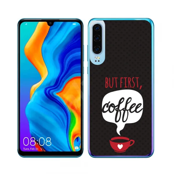 PROTEMIO MY ART Ochranný obal Huawei P30 COFFEE (056)