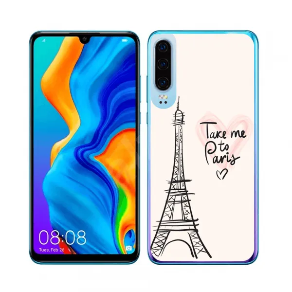 PROTEMIO MY ART Ochranný obal Huawei P30 PARIS (057)