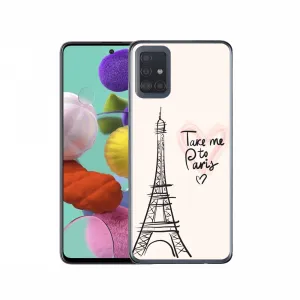 PROTEMIO MY ART Ochranný kryt Samsung Galaxy A51 PARIS (057)