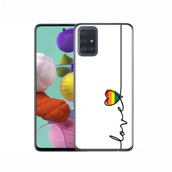 PROTEMIO MY ART Ochranný kryt Samsung Galaxy A71 LOVE (054)