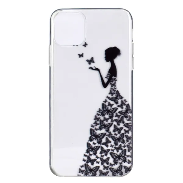 ART Silikónový kryt Apple iPhone 12 / 12 Pro BUTTERFLY GIRL