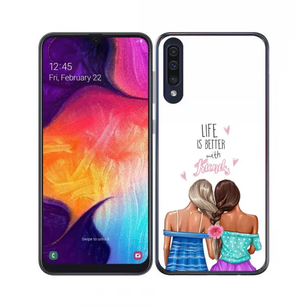 PROTEMIO MY ART Ochranný obal Samsung Galaxy A70 FRIENDS (060)