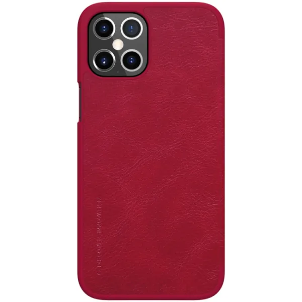 NILLKIN QIN LEATHER Apple iPhone 12 Pro Max červený