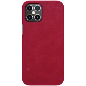 NILLKIN QIN LEATHER Apple iPhone 12 Pro Max červený