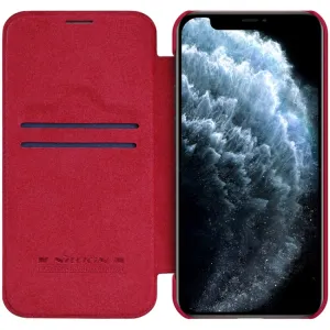 NILLKIN QIN LEATHER Apple iPhone 12 Pro Max červený