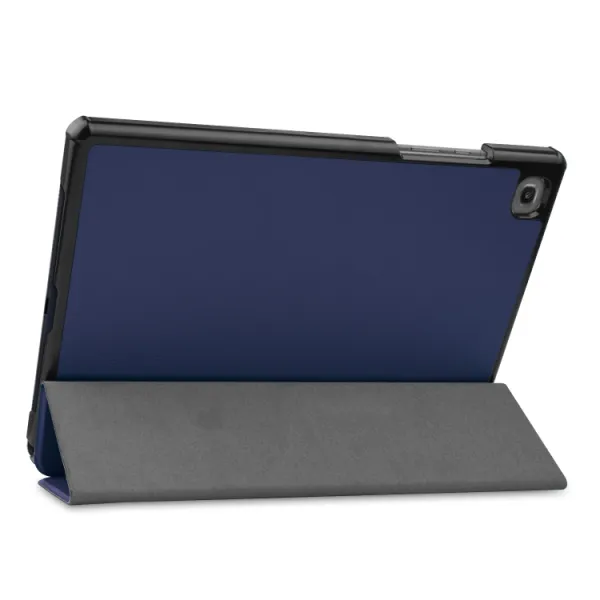 LEATHER Zaklápací obal Samsung Galaxy Tab A7 10.4 (T500 / T505) tmavomodrý