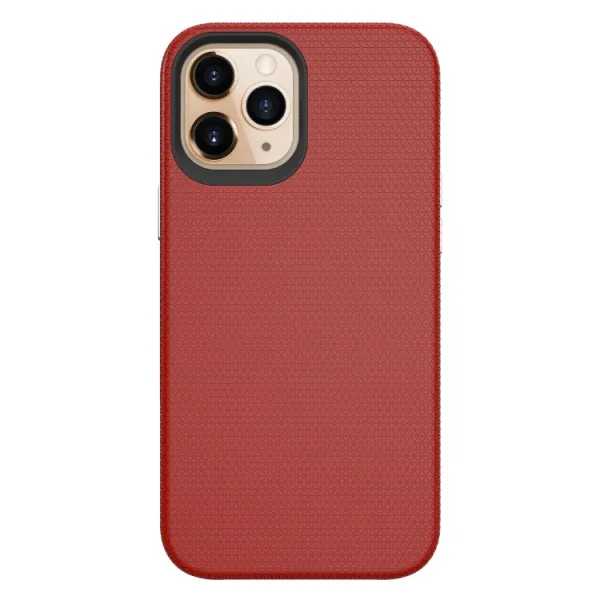HYBRID Ochranný obal Apple iPhone 12 Pro Max červený