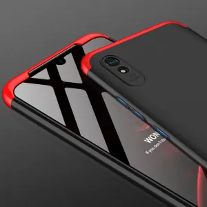 360° Ochranný kryt Xiaomi Redmi 9A / 9AT čierny-červený