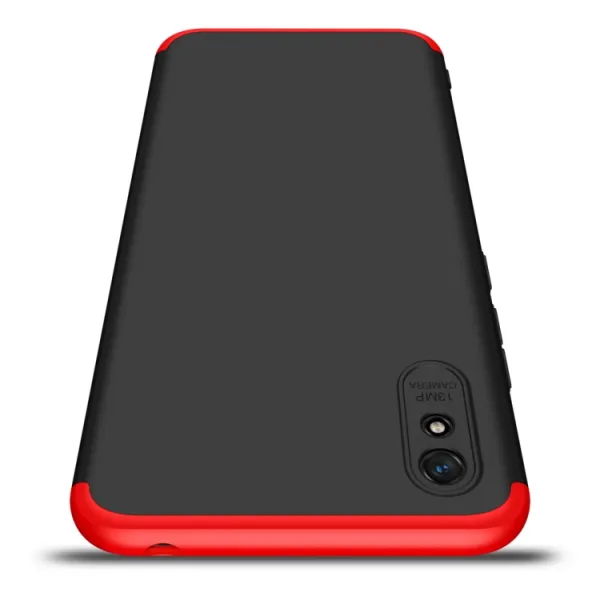 360° Ochranný kryt Xiaomi Redmi 9A / 9AT čierny-červený
