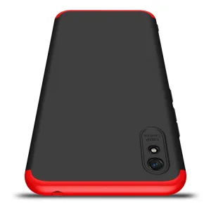 360° Ochranný kryt Xiaomi Redmi 9A / 9AT čierny-červený