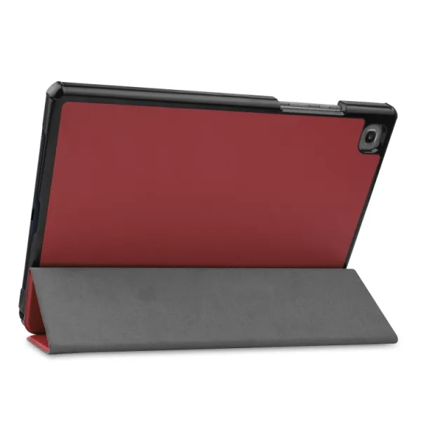 LEATHER Zaklápací obal Samsung Galaxy Tab A7 10.4 (T500 / T505) bordový