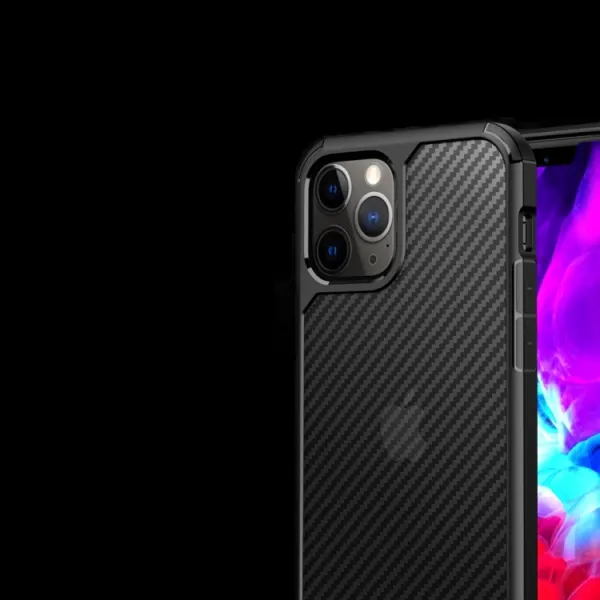 IPAKY PIONEER Ochranný kryt Apple iPhone 12 Pro Max čierny