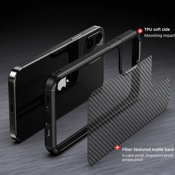 IPAKY PIONEER Ochranný kryt Apple iPhone 12 Pro Max čierny