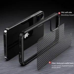IPAKY PIONEER Ochranný kryt Apple iPhone 12 Pro Max čierny