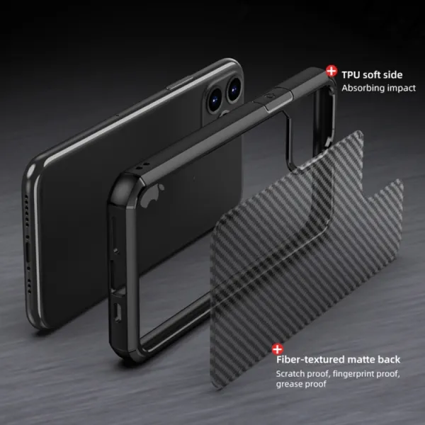IPAKY PIONEER Ochranný kryt Apple iPhone 11 Pro čierny