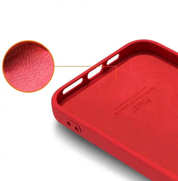 RUBBER Gumený kryt Apple iPhone 12 mini červený