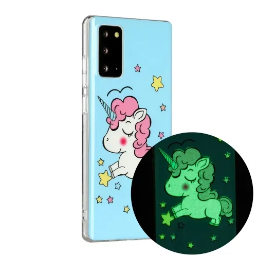 ART TPU Svietiaci obal Samsung Galaxy Note 20 UNICORN