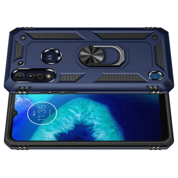 RING Ochranný obal Motorola Moto G8 Power Lite modrý