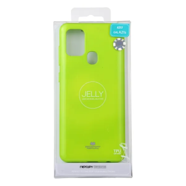 MERCURY JELLY TPU Kryt Samsung Galaxy A21s zelený